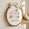 Personalized Creature Embroidery: Whimsical Animal Name Hoops