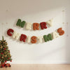 Pastel Plush Yarn “MERRY CHRISTMAS” Garland: Handmade Christmas Banner