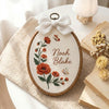 Butterfly & Bloom Personalized Baby Hoop Art: Handmade Embroidery