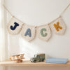 Boho Canvas Name Bunting: Custom Nursery Decor