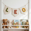 Boho Canvas Name Bunting: Custom Nursery Decor