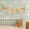 Personalized Felt Name Bunting: Soft Pastel Nursery Decor