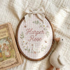 Personalized Pond Nursery Hoop: Waterside Friends Name Hoop