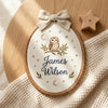 Personalized Creature Embroidery: Whimsical Animal Name Hoops