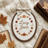 Custom Flower Name Hoop: Floral Nursery Hoop