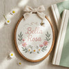 Botanical Bloom Personalized Hoop: Sweet Blossom Nursery Hoop