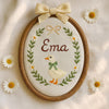 Embroidered Baby Name Sign: Baby Shower Goose Embroidery Hoop
