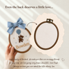 Embroidered Baby Name Sign With Flowers: Personalized Birth Announcement