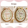 Embroidered Baby Name Sign: Baby Shower Goose Embroidery Hoop