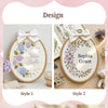 Personalized Baby Name Embroidery Hoop: Floral Nursery Wall Art