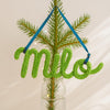 Personalized Knitted Wire Name Ornament: Custom Christmas Tree Decoration