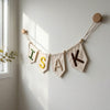 Personalized Canvas Name Garland: Modern Nursery Decor