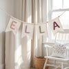 Rustic Custom Name Banner: Yarn Letter Garland for Baby Crib