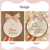 Embroidered Baby Name Hoop, Floral Nursery Decor, Personalized Gift