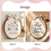 Personalized Creature Embroidery: Whimsical Animal Name Hoops