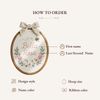 Botanical Bloom Personalized Hoop: Sweet Blossom Nursery Hoop