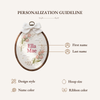 Personalized Floral Meadow Hoop: Garden of Blooms Embroidery Hoop