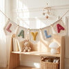 Boho Canvas Name Bunting: Custom Nursery Decor