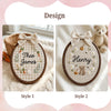 Forest Friends Embroidered Hoop: Personalized Woodland Animals Hoop
