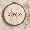 Custom Initial Embroidery Hoop: Personalized Name Monogram Wall Art
