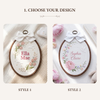 Personalized Floral Meadow Hoop: Garden of Blooms Embroidery Hoop