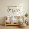 Personalized Fabric Name Garland: Minimalist Nursery Style