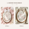 Botanical Bloom Personalized Hoop: Sweet Blossom Nursery Hoop