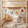 Boho Canvas Name Bunting: Custom Nursery Decor