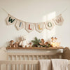 Personalized Handmade Crib Bunting: Neutral Baby Room Decor