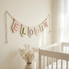 Personalized Canvas Name Garland: Modern Nursery Decor