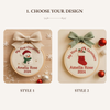 Personalized Baby's First Christmas Embroidery Hoop Ornament: Keepsake Gift