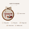 Personalized Embroidered Baby's First Christmas Ornament: Custom Keepsake