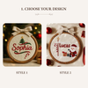 Personalized Baby's First Christmas Ornament: Hand-Embroidered Keepsake