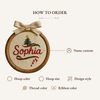 Personalized Baby's First Christmas Ornament: Hand-Embroidered Keepsake