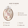 Little Bee Garden Embroidery Hoop: Newborn Name Sign