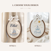 Personalized Sea Dreams Embroidery Hoop: Little Captain Name Sign