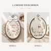 Personalized Duck & Wildflowers Hoop: Charming Duckling Name Keepsake