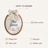 Personalized Hand-Embroidered Storybook Name Hoop: Nursery Decor keepsake