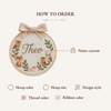 Custom Animal Embroidery Hoop: Baby Name Nursery Decor