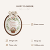 Personalized Hand-Embroidered Floral Name Hoop: Oval Nursery Decor keepsake
