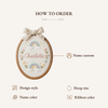 Hand-Embroidered Name Hoop: Pastel Rainbow Dreams Nursery Décor