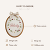 Custom Flower Name Hoop: Floral Nursery Hoop