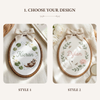 Little River Friends Hoop: Personalized Otter and Swan Hoop