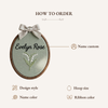 Personalized Wildflower Nursery Hoop: Floral Nursery Decor