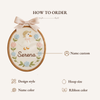 Personalized Duckling Nursery Embroidery: Handmade Nursery Wall Decor