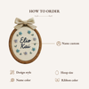Personalized Baby Name Embroidery Hoop: Custom Nursery Decor