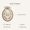 Custom Baby Name Embroidery Hoop: Handmade Floral Nursery Wall Decor