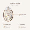 Personalized Floral Bee Embroidered Oval Hoop: Custom Name Nursery Decor