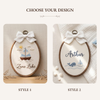 Personalized Ocean Adventure Name Hoop: Sailing Into Dreams Baby Hoop