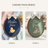 The Classic Baby Animal Collection: Minimalist Animal Name Hoops